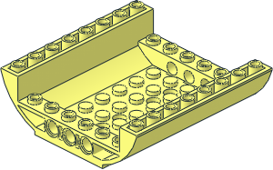 Slope Brick Curved  8 x  8 x  2 Inverted Double