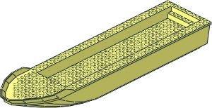 Boat Hull Floating 51 x 12 Boat Hull Floating 51 x 12