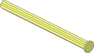 Technic Axle  8 with Stop