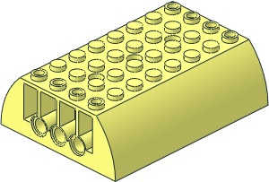 Slope Brick Curved  6 x  8 x  2 Double