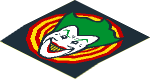 Sticker 1.7 x 1.7 Joker Face Small (Formed) Sticker 1.7 x 1.7 Joker Face Small (Formed)