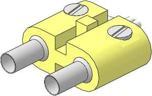 Electric Plug (Type 1) Twin with Hollow Pin with Cable End Electric Plug (Type 1) Twin with Hollow Pin with Cable End