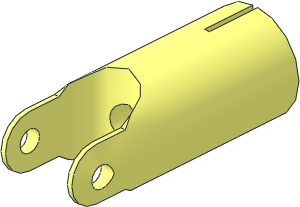 Technic Universal Joint 4L End with Slotted End