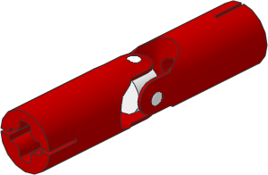 ~_Technic Universal Joint Type 1 (Complete) Red (Obsolete)