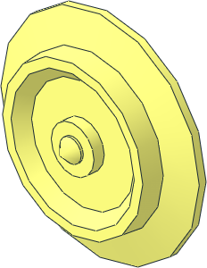 Train Wheel with Closed Centre for Wheel Bogie