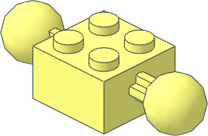 Brick  2 x  2 with Two Ball Joints