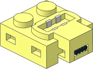Electric Power Functions Connector with PF Bottom Electric Power Functions Connector with PF Bottom