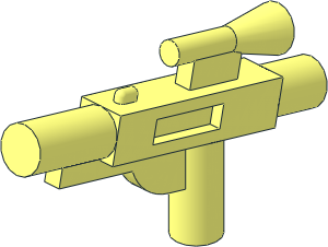 Minifig Gun Short Blaster