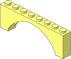 Arch 1 x 8 x 2 Raised Arch 1 x 8 x 2 Raised
