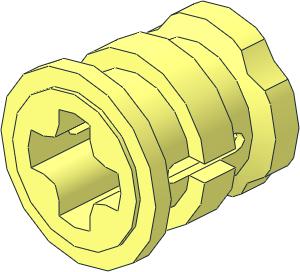 Technic Bush with Three Flanges