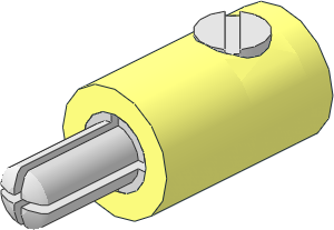 Electric Plug (Type 2) Single with Cross-Cut Pin (Complete)
