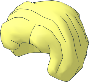 Minifig Hair Short with Curled Ends