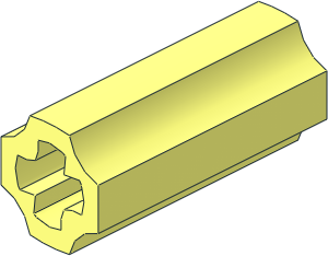 Technic Axle Joiner Inline Smooth