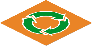 Sticker 2.5 x 2.5 with Round Green Arrows Sticker 2.5 x 2.5 with Round Green Arrows