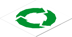 Sticker 0.9 x 0.9 with Round Green/White Arrows Sticker 0.9 x 0.9 with Round Green/White Arrows