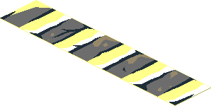 Sticker  0.8 x  3.9 (No.  5) with Bricks and Cracks Type 1