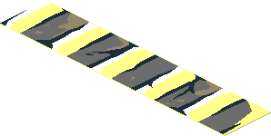 Sticker  0.8 x  3.9 (No.  6) with Bricks and Cracks Type 2