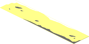 Sticker  0.8 x  3.9 with Brick Outline