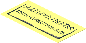 Sticker  1.9 x  3.9 with Small Runes