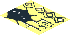 Sticker  2.8 x  3.5 with Diamond Bricks and Eyes