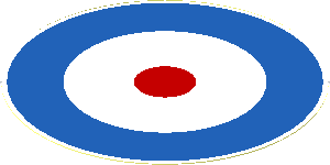 Sticker 3.5 x 3.5 Round with RAF Roundel Sticker 3.5 x 3.5 Round with RAF Roundel