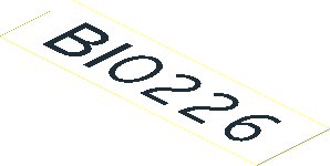 Sticker 1.1 x 3.9 with Black "B10226" Sticker 1.1 x 3.9 with Black "B10226"