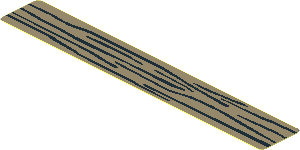 Sticker 0.9 x 5.9 with Wood Grain on Dark Tan Sticker 0.9 x 5.9 with Wood Grain on Dark Tan