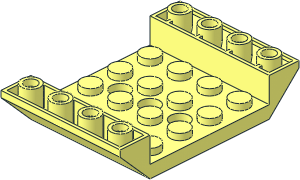 Slope Brick 45  6 x  4 Double Inverted with Centre Holes