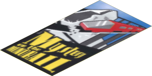 Sticker  6.3 x  3.3 with Mystery of the Monorail Movie Poster