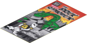 Sticker  6.3 x  3.3 with The Brick Separator Movie Poster