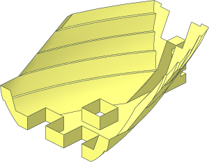 ~Boat Stern 12 x 14 x  5.333 Hull Outside