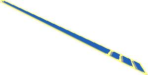 Sticker 0.9 x 14.0 with Blue Stripes and Light Grey Shadows (Right) Sticker 0.9 x 14.0 with Blue Stripes and Light Grey Shadows (Right)