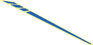 Sticker 0.9 x 14.0 with Blue Stripes and Light Grey Shadows (Left) Sticker 0.9 x 14.0 with Blue Stripes and Light Grey Shadows (Left)
