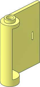 Door  1 x  3 x  3 Right with Hollow Hinge