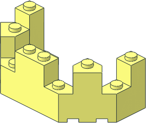 Brick  4 x  8 x  2.333 Turret Top