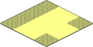 Baseplate 32 x 32 Road 9-Stud T-Junction