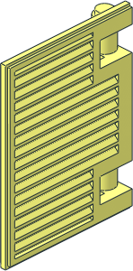 Window Shutter  1 x  2.667 x  3 without Handle