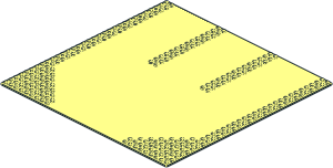 Baseplate 32 x 32 Road 9-Stud 3-Lane Baseplate 32 x 32 Road 9-Stud 3-Lane