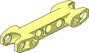 Constraction Connector  7 x  2 with Double Angled Ball Sockets