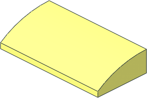 Slope Brick Curved  2 x  4 without Underside Studs