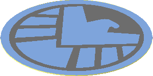 Sticker 1.8 x 1.8 Round with Medium Blue SHIELD Logo on Dark Bluish Grey Background Sticker 1.8 x 1.8 Round with Medium Blue SHIELD Logo on Dark Bluish Grey Background