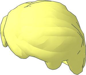 Minifig Hair Swept Back Tousled