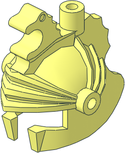 Minifig Helmet Castle with Dragon Crown Top