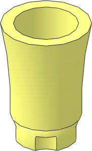 Plant Tree Palm Trunk with Axlehole with  2 Teeth