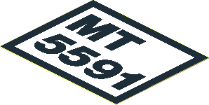 Sticker  1.5 x  1.8 with "MT 5591"