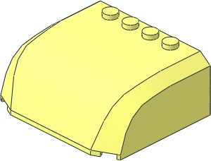 Slope Brick 45  5 x  6 x  2 Double Curved