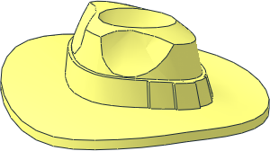 Minifig Hat Fedora