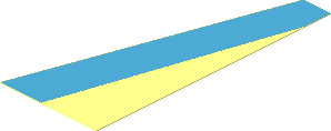 Sticker  3.4 x  1.4 with Dark Azure Volkswagen Left Front Window Pillar