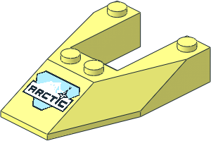 Wedge  6 x  4 without Stud Notches with Arctic Pattern