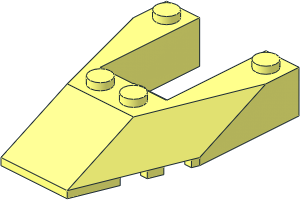 Wedge  6 x  4 with Stud Notches